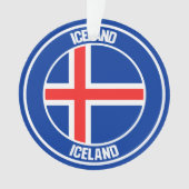 Emblème rond Islande (devant)