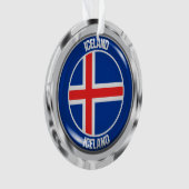 Emblème rond Islande (devant)
