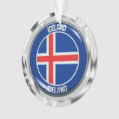 Emblème rond Islande (devant)