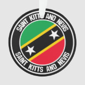 Emblème rond Saint-Kitts-et-Nevis (devant)