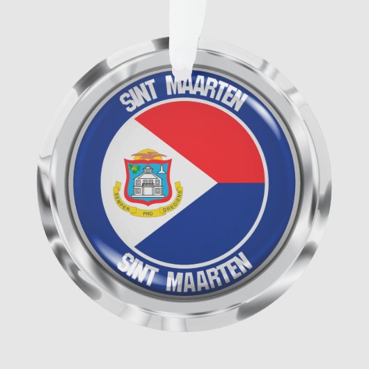Emblème rond Sint Maarten (devant)