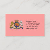 Emblème royal ~ Carte de visite / Unisex (Dos)