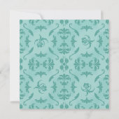 EMBOSS ÉLÉGANT IMPRIMER FAIRE-PART DE MARIAGE VERT (Dos)