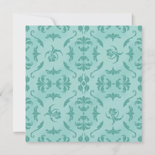 EMBOSS ÉLÉGANT IMPRIMER FAIRE-PART DE MARIAGE VERT (Dos)