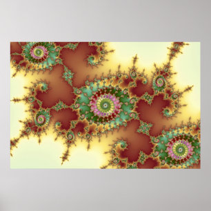 Embossed - Fractal Poster