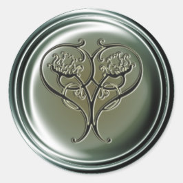 Embossed Heart Sticker