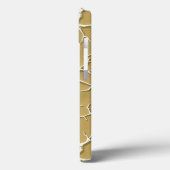 Embossed Khaki Branch iPhone Case Design (Achterkant / Links)