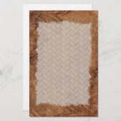 Embossed Leather Look Stationery Briefpapier (Voorkant / Achterkant)