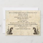 Embossés Look Dragons Goth Wedding Invitations (Devant)