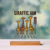 Embouteillage giraffic Drôle de girafe traversant (Neutre)