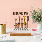 Embouteillage giraffic Drôle de girafe traversant (Mariage)