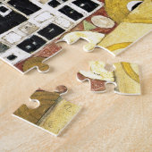 Embrace by Gustav Klimt Painting Pattern Artwork Legpuzzel (Zijkant)