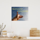 Embrace Challenge Motivatie Poster (Keuken)
