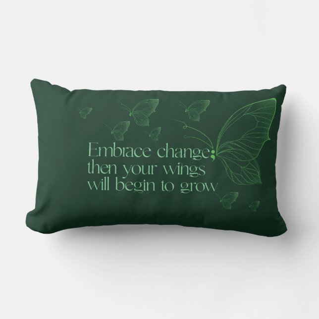 Embrace Change Lumbar Pillow Kussen (Voorkant)