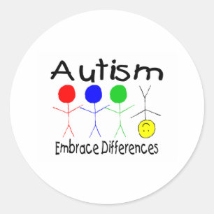 Embrace Differences (People) Ronde Sticker