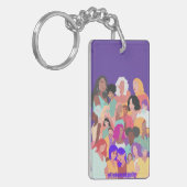 Embrace Equity - Happy Women's Day 2023 Sleutelhanger (Voorkant Links)