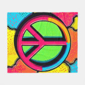 Embrace Inner Peace & Joy Fleece Deken (Voorkant (Horizontaal))