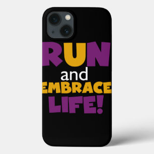 Embrace Life Paars Yellow iPhone 13 Hoesje