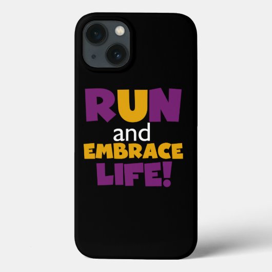 Embrace Life Paars Yellow Case-Mate iPhone Case (Achterkant)