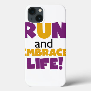 Embrace Life Paars Yellow iPhone 13 Hoesje