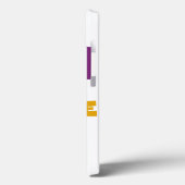 Embrace Life Paars Yellow Case-Mate iPhone Case (Achterkant / Links)