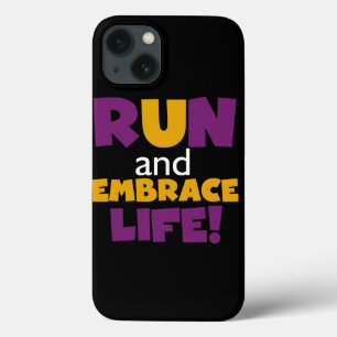 Embrace Life Paars Yellow iPhone 13 Hoesje