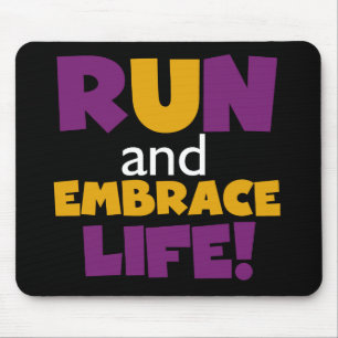 Embrace Life Paars Yellow Muismat