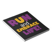 Embrace Life Paars Yellow Notitieblok (Schuin)