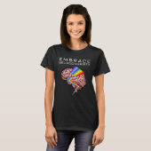 Embrace Neurodiversity Autism Awareness ASD Mental T-shirt (Voorkant volledig)
