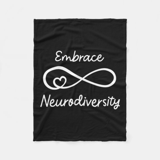 Embrace Neurodiversity Autisme Awareness Teacher M Fleece Deken (Voorkant)