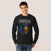Embrace Neurodiversity Brain Adhd Autisme Awarenes T-shirt (Voorkant volledig)