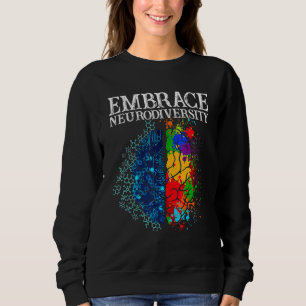 Embrace Neurodiversity Brain Adhd Autisme Awarenes Trui