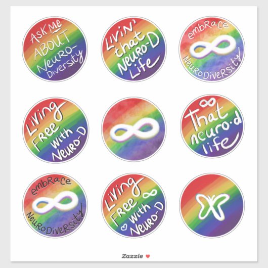 Embrace Neurodiversity Sticker (Vel)