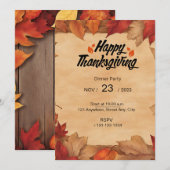 EMBRACE THE BEAUTY OF AUTUMN WITH OUR INVITATION (Devant / Derrière)