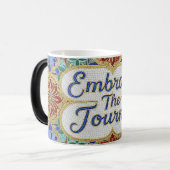 Embrace the Journey color changing ceramic mug (Devant gauche)