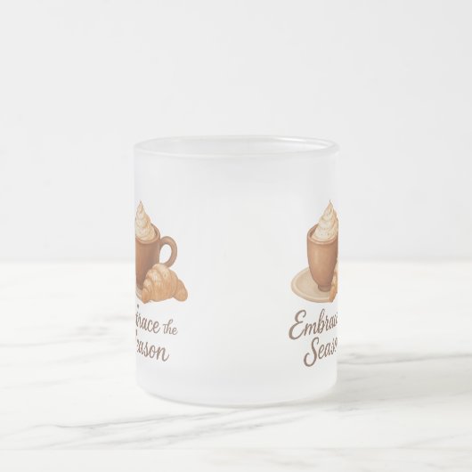 Embrace This Season Frosted Mug – Cozy Cocoa Café  (Centre)