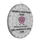 EMBRACE UW BINNER NERD Dartboard Dartbord (Voorkant Links)