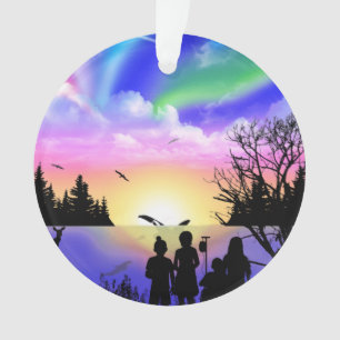 Embrace van natuur ornament