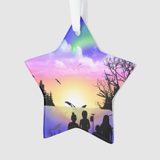 Embrace van natuur ornament (voorkant)