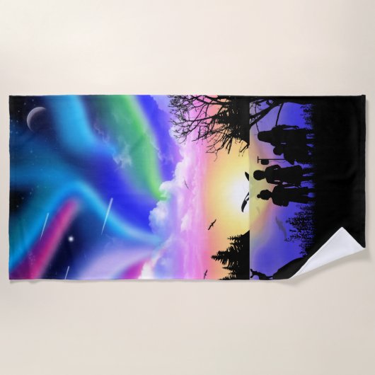 Embrace van natuur strandlaken (Voorkant)