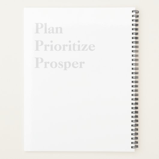 Embracer l'abondance : Planificateur Hydrangea (Dos)