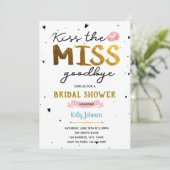 Embrasse la carte de douche pour mariée (Debout devant)