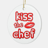 Embrasse Le Chef Noël Ornement (Gauche)
