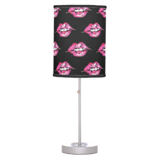 Embrasse les lèvres - rose et noir