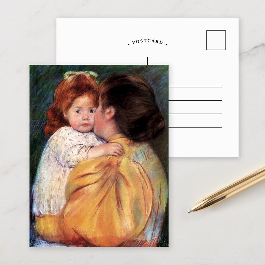 Embrasse maternelle | Carte postale Mary Cassatt