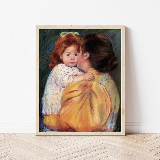 Embrasse maternelle | Mary Cassatt Poster
