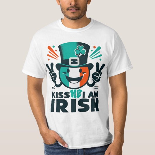 embrasse-moi iam irish st patrick jour T-Shirt (Devant)