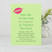 Embrasse-moi Je ne suis pas Irlandais Invitation d (Debout devant)