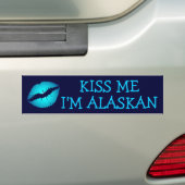 Embrasse-moi, je suis Alaskan Bumper Sticker (En voiture)
