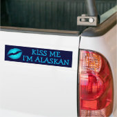 Embrasse-moi, je suis Alaskan Bumper Sticker (Sur camion)